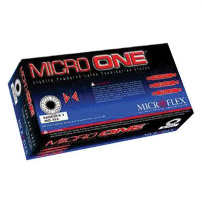 MFXMO-150XS image(0) - Microflex DISP GLOVES MICRO ONE LATEX EXAM GLOVES XXL BOX/100