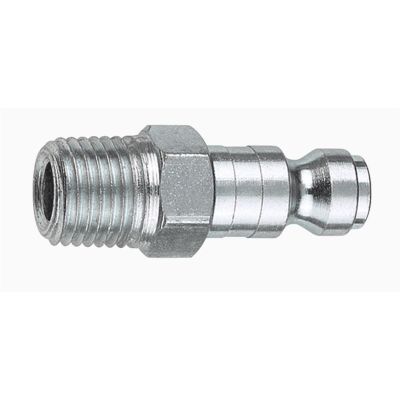 AMFCP1-302-10 image(0) - Amflo 1/4" Coupler Plug with .302 Male threads Automotive T Style- Pack of 10