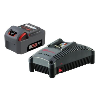 IRTBL2022C image(0) - Ingersoll Rand IQV® 20V Series 5Ah Lithium-Ion Battery and Charger Kit for Ingersoll Rand Power Tools