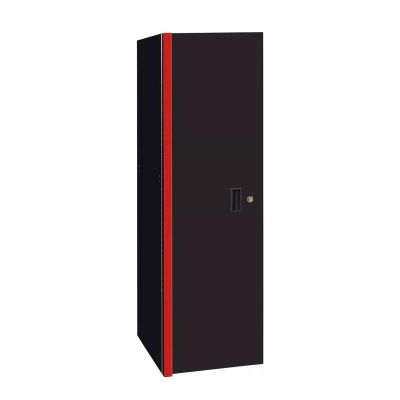 EXTRX243003SLBKRD image(0) - Extreme Tools RX Series 24"W x 30"D 3 Drawer and 3 Shelf Side Locker Black with Red Handles