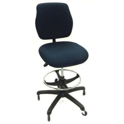 LDS1010554 image(0) - LDS (ShopSol) Workbench Chair, Upholstered-Blue, Simple Control