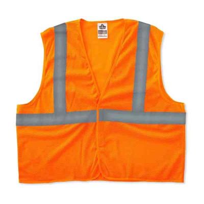 ERG20967 image(0) - Ergodyne 8205HL 2XL/3XL Orange Type R Class 2 Super Mesh Vest
