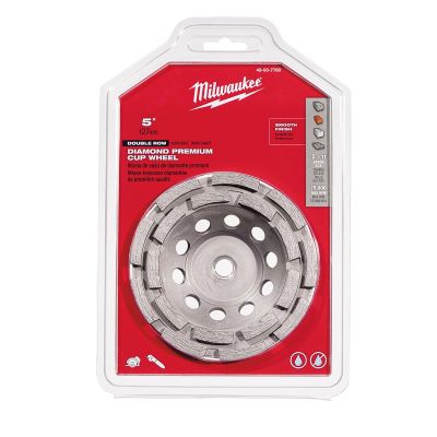 MLW49-93-7760 image(0) - Milwaukee Tool 5" Diamond Cup Wheel Double Row