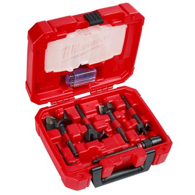 MLW49-22-5100 image(0) - Milwaukee Tool 5PC SwitchBlade Selfeed Bit Plumber's Kit