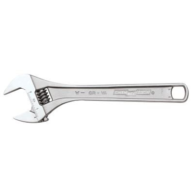 CHA812W image(0) - Channellock 12" CHROME ADJ WRENCH WIDE