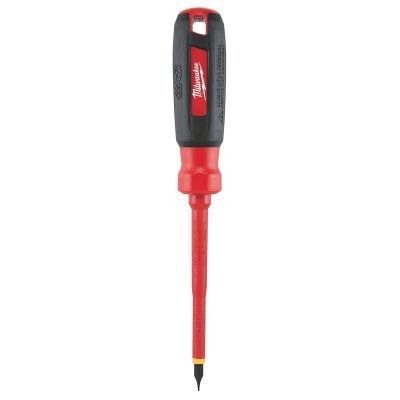 MLW48-22-2231 image(0) - Milwaukee Tool 3/16" Cabinet - 4" 1000V Insulated Screwdriver