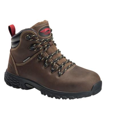 FSIA7470-5.5W image(0) - Avenger Work Boots Avenger Work Boots - Hammer Series - Men's Met Guard 8" Work Boot - Carbon Toe - CN | EH | PR | SR - Brown - Size: 9W