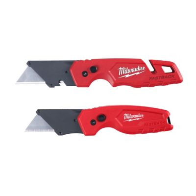 MLW48-22-1503 image(0) - Milwaukee Tool FASTBACK w/ Storage & FASTBACK Compact Knife Set
