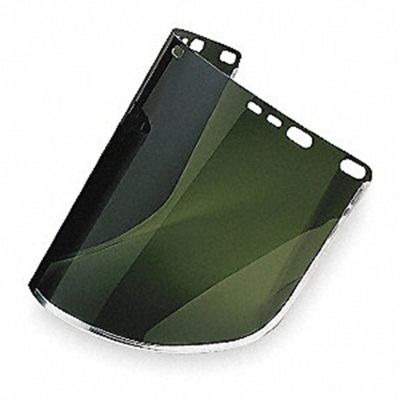 SRW29053 image(0) - Jackson Safety Jackson Safety - Replacement Windows for F30 Acetate Face Shields - Medium Green - 8" x 15.5" x.040" - D Shaped - Bound - (24 Qty Pack)