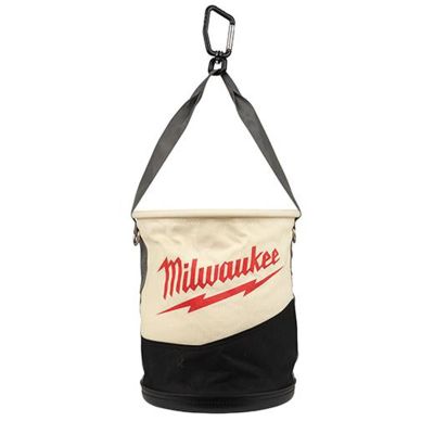 MLW48-22-8270 image(1) - Milwaukee Tool Canvas Utility Bucket w/ Pockets