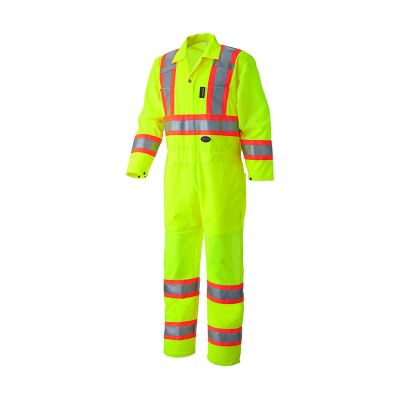 SRWV1070160U-L image(0) - Pioneer Pioneer - Coverall - Hi-Viz - Traffic Safety - Hi-Viz Yellow/Green - Size Large