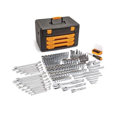 KDT80972 image(0) - GearWrench 243PC 12 POINT 1/4" 3/8" 1/2" DR TOOL SET