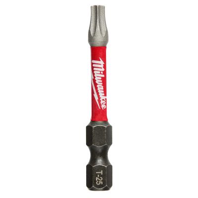 MLW48-32-4185 image(0) - Milwaukee Tool SHOCKWAVE 2" Impact Torx T25 Power Bits (25 Pk)