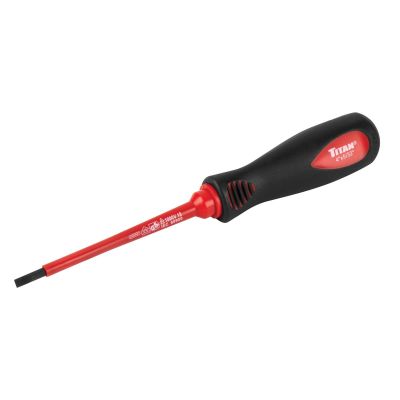 TIT73271 image(0) - Titan Insulated Screwdriver Slotted 5/32 in. x 4 in.