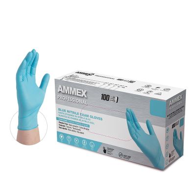 AMXAPFN48100 image(0) - Ammex Corporation Nitrile PF Exam Gloves XL