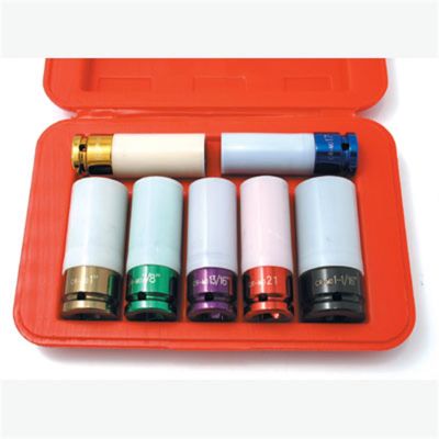 CTAA159 image(0) - CTA Manufacturing 7 Piece Thin-Wall Impact Socket Set