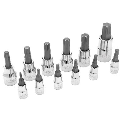 WLMW38802 image(0) - Wilmar Corp. / Performance Tool 12 Pc Star Bit Skt Set