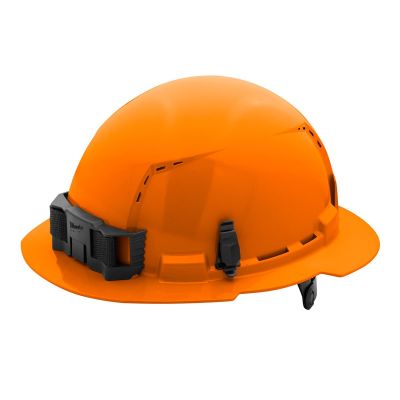 MLW48-73-1233 image(0) - Milwaukee Tool BOLT Orange Full Brim Vented Hard Hat w/6pt Ratcheting Suspension (USA) - Type 1, Class C