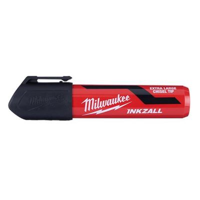 MLW48-22-3265 image(1) - Milwaukee Tool INKZALL (12) Extra Large Chisel Tip Black Marker