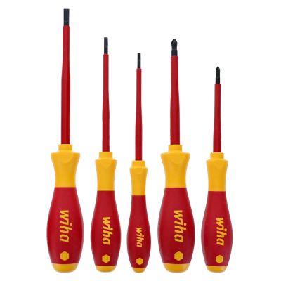 WIH32084 image(0) - INSULATED SLOT/PH 5PC SET. Set Includes: Slotted 3.5, 4.5, 6.5mm | Phillips #1, #2