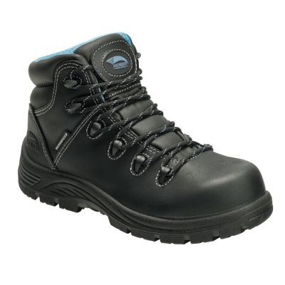 FSIA7127-7.5W image(0) - Avenger Work Boots Framer Series - Women's High Top Work Boots - Composite Toe - IC|EH|SR|PR - Black/Black - Size: 7.5W