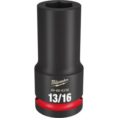 MLW49-66-6336 image(0) - Milwaukee Tool SHOCKWAVE Impact Duty 3/4"Drive 13/16" Deep 6 Point Socket