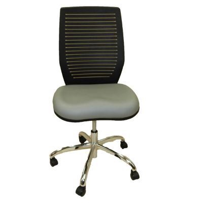 LDS1010534 image(0) - LDS (ShopSol) Dental Lab Chair, Plastic Back Light Grey Seat