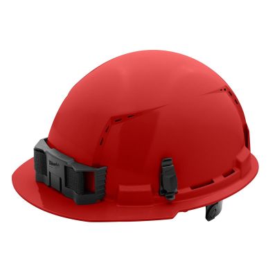 MLW48-73-1228 image(0) - Red Front Brim Vented Hard Hat w/6pt Ratcheting Suspension - Type 1, Class C