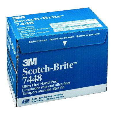 MMM7448 image(0) - 3M 20PK PAD SCOTCH BRITE GRAY ULTRA FINE 20PK