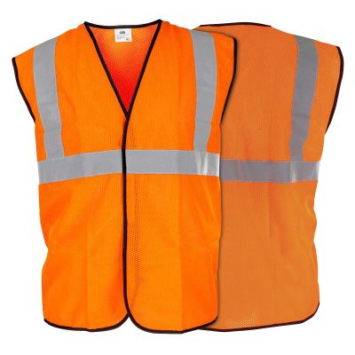 SAS692-1211 image(0) - SAS Safety Class-2 Hi-Viz Orange Safety Vest, XXL