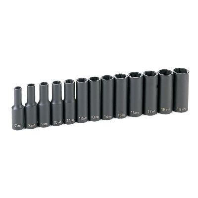 GRE1213MD image(0) - Grey Pneumatic 13 PC 3/8" DR DEEP METRIC SET