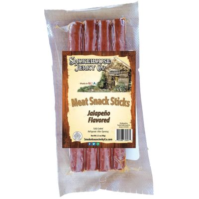 THS601968-358075 image(0) - Smokehouse Jerky 3.5oz Jalapeno Flavored Meat Snack Sticks