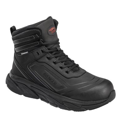 FSIA251-15M image(0) - Avenger Work Boots K4 Series - Men's Mid Top Tactical Shoe - Aluminum Toe - AT |EH |SR - Black - Size: 15M