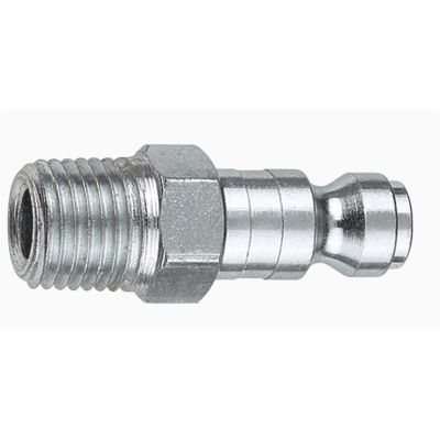 AMFCP9-03-10 image(0) - 1/2" Coupler Plug with 3/8" Male Thread Automotive T Style - Pack of 10