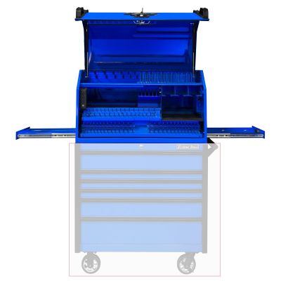 EXTPWS4124TXBK image(0) - Extreme Tools PWS Series 41in W x 24in D Deluxe Extreme Portable Workstation, Gloss Blue