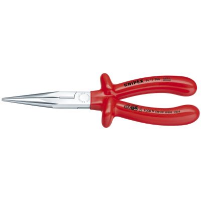 KNP2617200 image(0) - KNIPEX LONG NOSE PLIERS W/CTR.-1,000V INSLTD