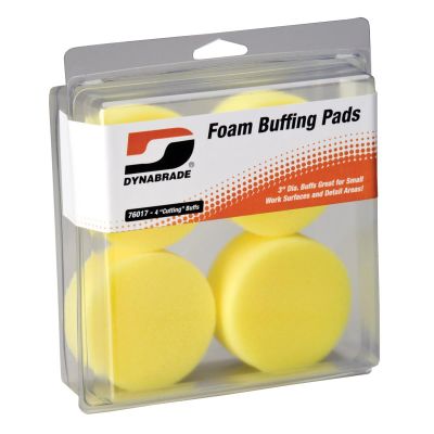 DYB76017 image(0) - 3" Yellow Foam Cutting Pads (Four in clear pkg.)