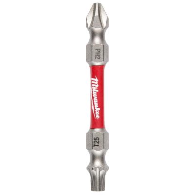 MLW48-32-4312 image(0) - Milwaukee Tool SHOCKWAVE PH2/T25 ImpactDouble Ended Bit