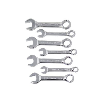 KTI41200 image(0) - K Tool International 7 Piece Short SAE Combination Wrench Set