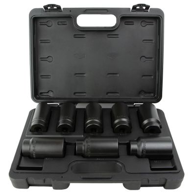 CAL966 image(0) - Horizon Tool 8-Piece 6-Point Front Axle Nut Socket Set