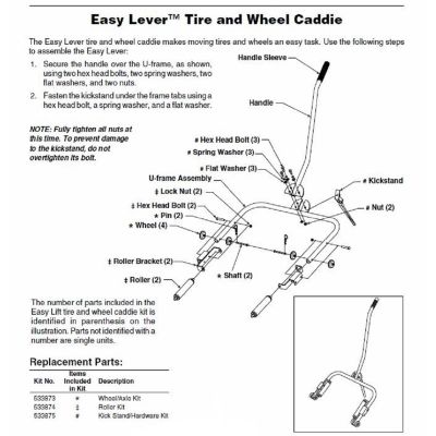 OTC533873 image(0) - OTC DOLLY WHEEL KITS