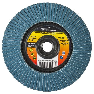 FOR71923 image(0) - Double Sided Flap Disc, 40/80 Grits, 4-1/2 in