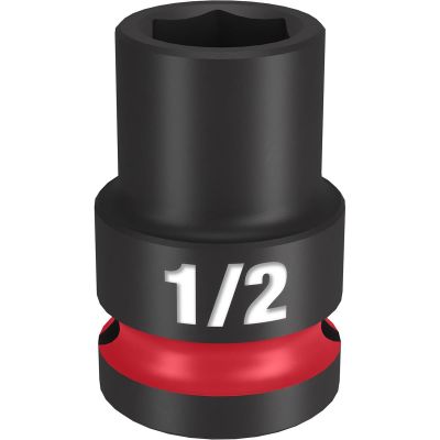 MLW49-66-6202 image(0) - Milwaukee Tool SHOCKWAVE Impact Duty 1/2"Drive 1/2" Standard 6 Point Socket