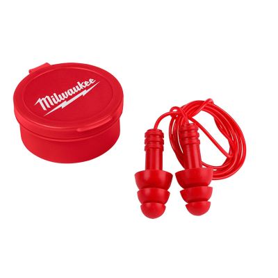 MLW48-73-3151 image(0) - Milwaukee Tool 3PK Reusable Corded Earplugs