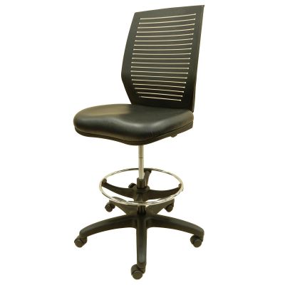 LDS1010818 image(0) - LDS (ShopSol) Workbench Chair w/ vinyl seat and  plastic backrest
