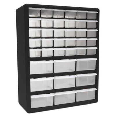 HOMHA01039001 image(0) - Homak Manufacturing 39-Drawer Parts Organizer, Black