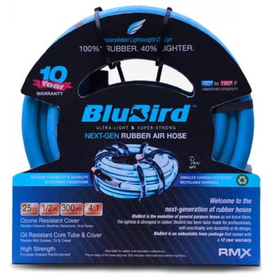 BLBRB1225 image(0) - BluBird 1/2" x 25' Rubber Air Hose