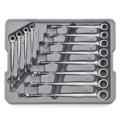 KDT85888 image(0) - GearWrench 12PC METRIC X BEAM RATCHETING COMBO WRENCH SET