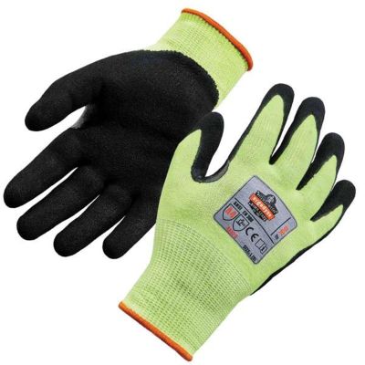 ERG17815 image(0) - 7041 XL Lime Nitrile-Coated Level 4 Cut Gloves