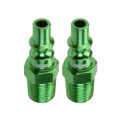 LEGA71440B-2PK image(0) - Legacy Manufacturing B 1/4" Green Plug 1/4" MNPT 2p